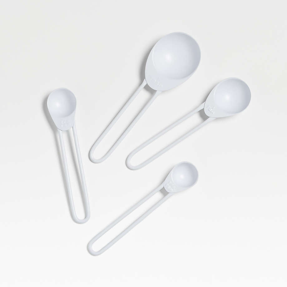 Shaillee Matte White Measuring Spoons