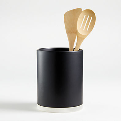 View Shaillee Matte Black Utensil Holder details