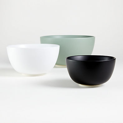View Shaillee Matte Mixing Bowls, Set of 3 details