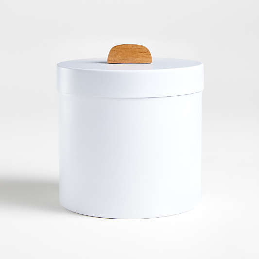 Shaillee Medium Matte White Canister