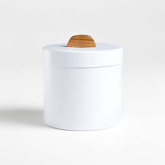 Shaillee Small Matte White Canister