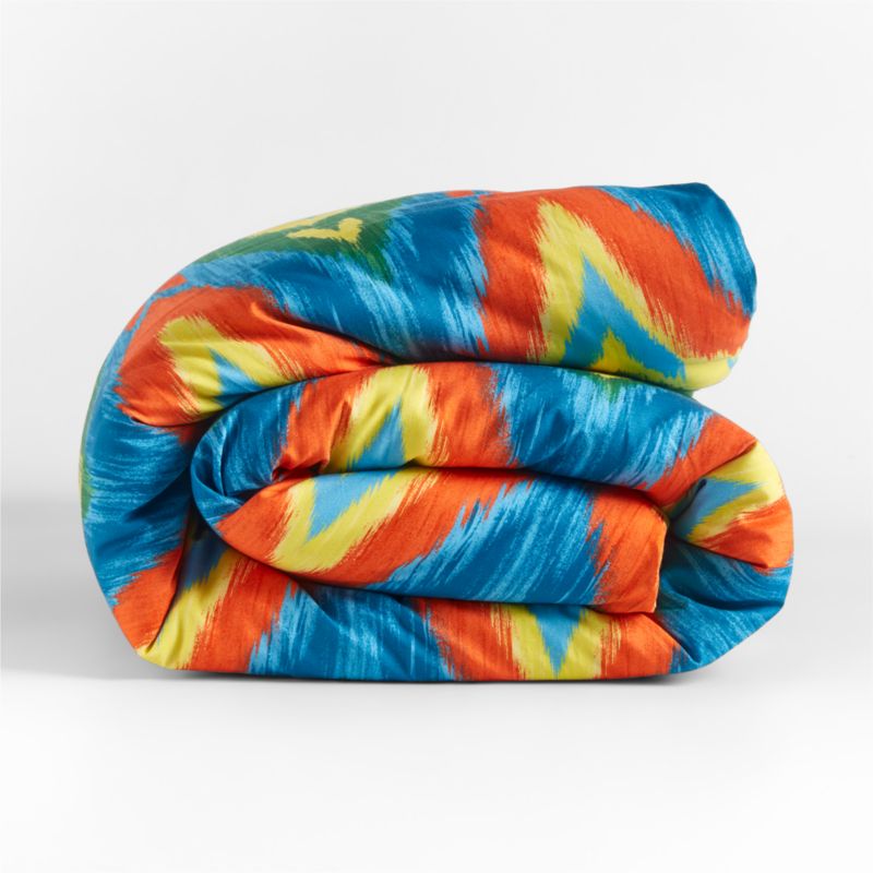 Shama Kids Organic Twin Colorful Ikat Duvet Cover by John Robshaw