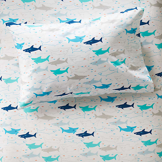 Organic Shark Bait Kids Pillowcase