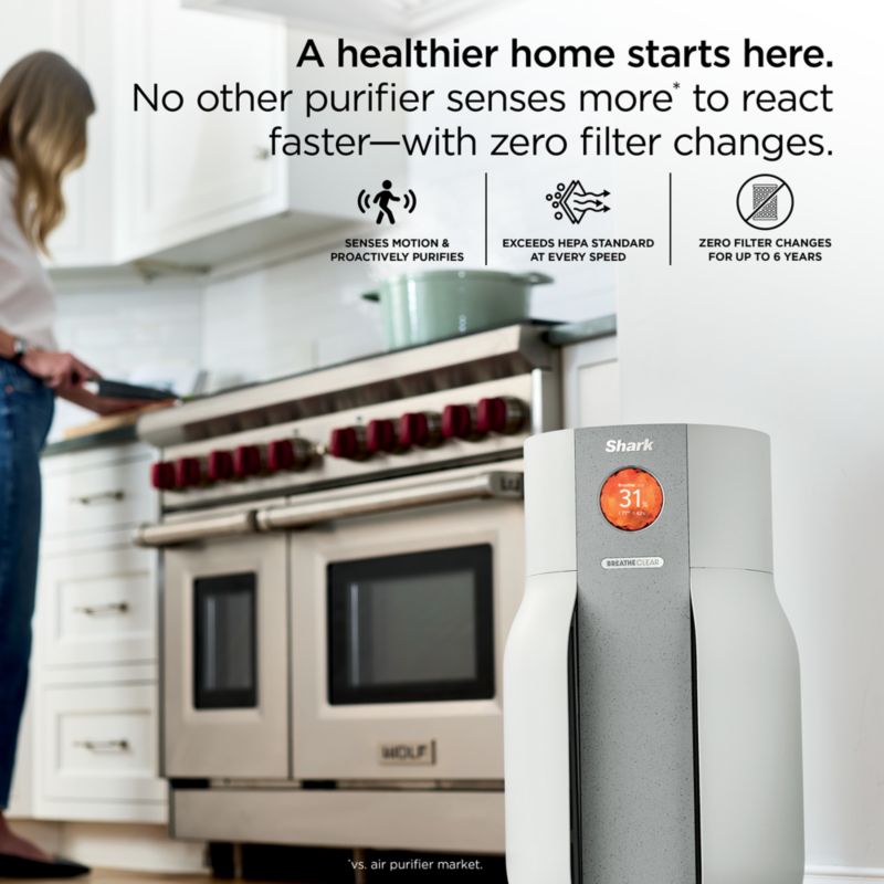 Shark® BreatheClear™ Air Purifier Max with NeverChange™ - image 8 of 10