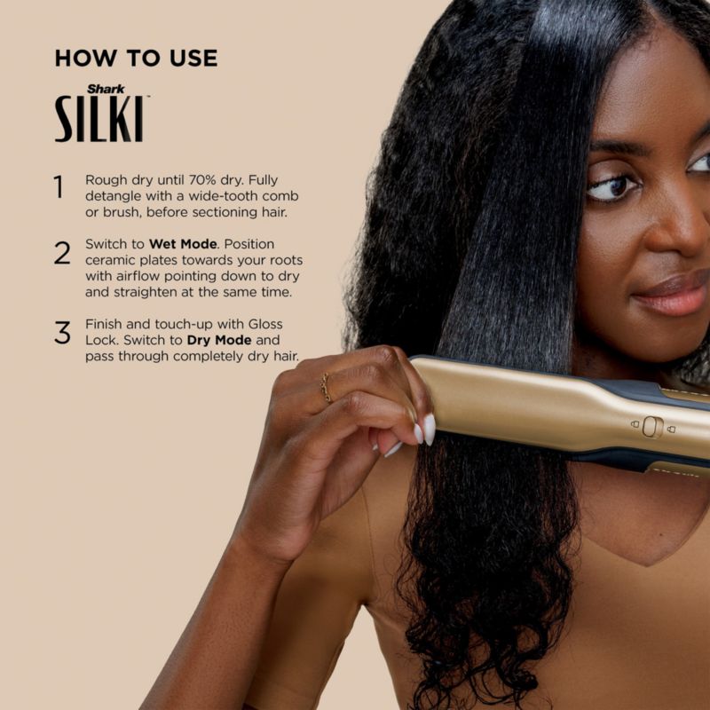 Shark Glam™ 5-in-1 Air Styler & Straightener in Gold - image 7 of 10
