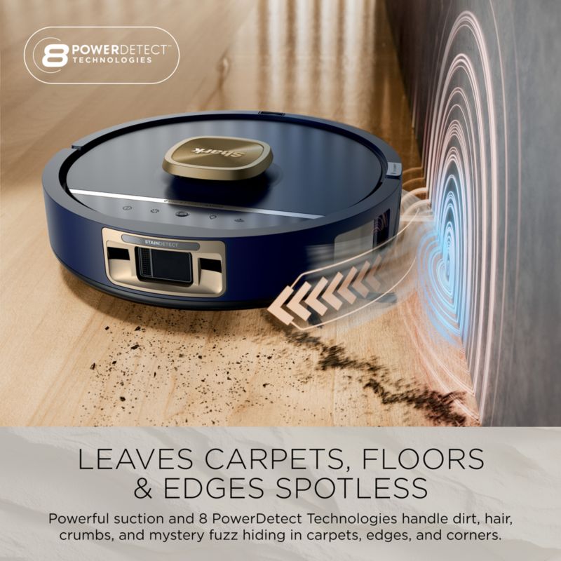 Shark ® Luxe™ PowerDetect 2-in-1 Robot Vacuum and Mop with NeverTouch Pro Base in Ivory - image 2 of 10
