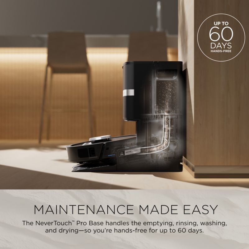 Shark ® Luxe™ PowerDetect 2-in-1 Robot Vacuum and Mop with NeverTouch Pro Base in Ivory - image 6 of 10