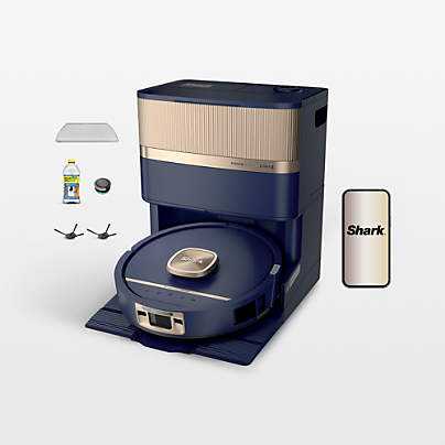 Shark ® Luxe™ PowerDetect 2-in-1 Robot Vacuum and Mop with NeverTouch Pro Base in Navy