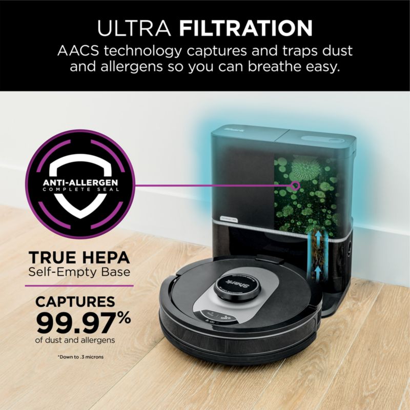 Shark AI Ultra Robot Vacuum with XL HEPA Self-Empty Base - image 8 of 12