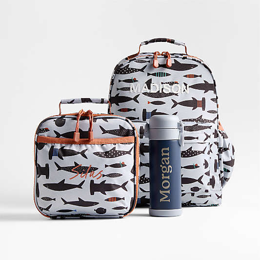 Shark School Kids Backpack Bundle