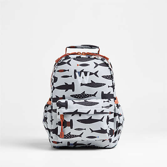 Shark School Small Kids Backpack with Side Pockets