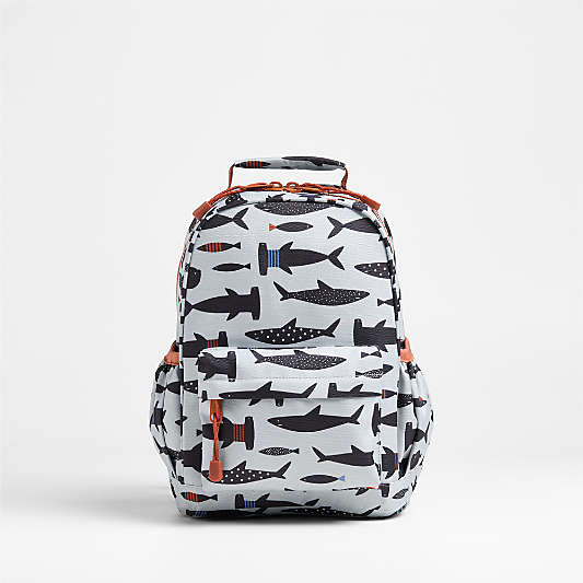 Shark School Small Kids Backpack with Side Pockets