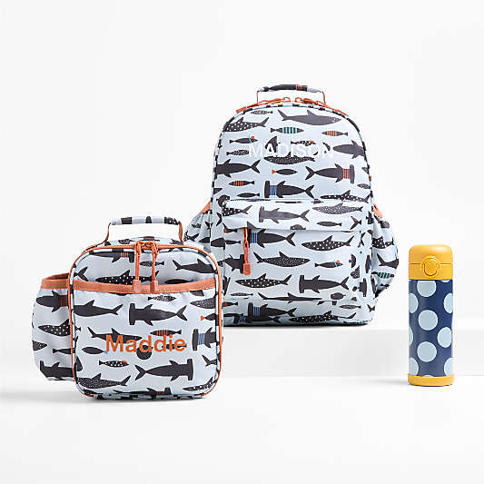 Shark School Kids Backpack Bundle