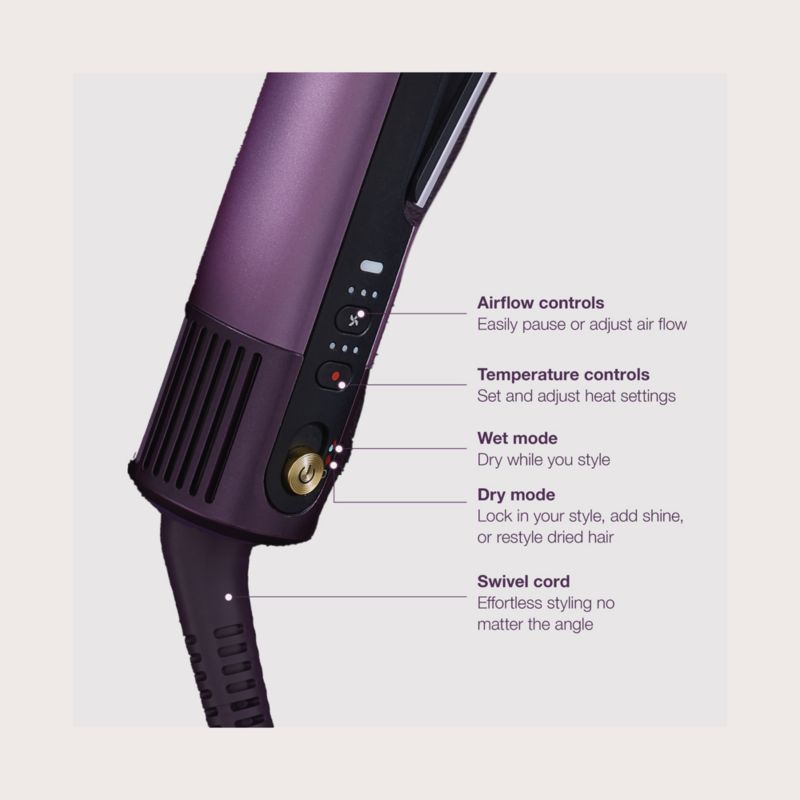 Shark SilkiPro™ Hair Straightener & Dryer in Rose Petal - image 4 of 10