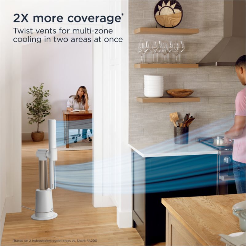 Shark™ TurboBlade™ Ultra-Customizable Bladeless Tower Fan in White - image 1 of 11