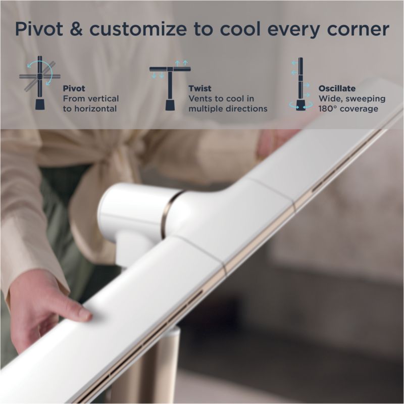 Shark™ TurboBlade™ Ultra-Customizable Bladeless Tower Fan in White - image 4 of 11