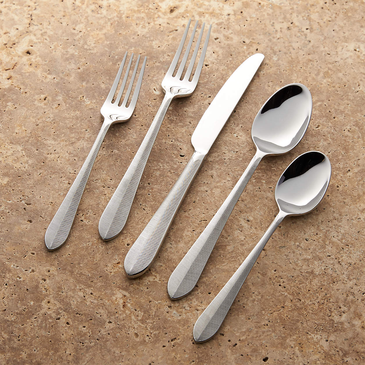Shaw 5Piece Flatware Place Setting + Reviews Crate & Barrel