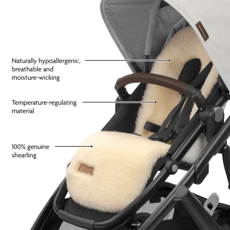 UPPAbaby ® Shearling Wool Luxe Baby Stroller Seat Liner - image 4 of 6