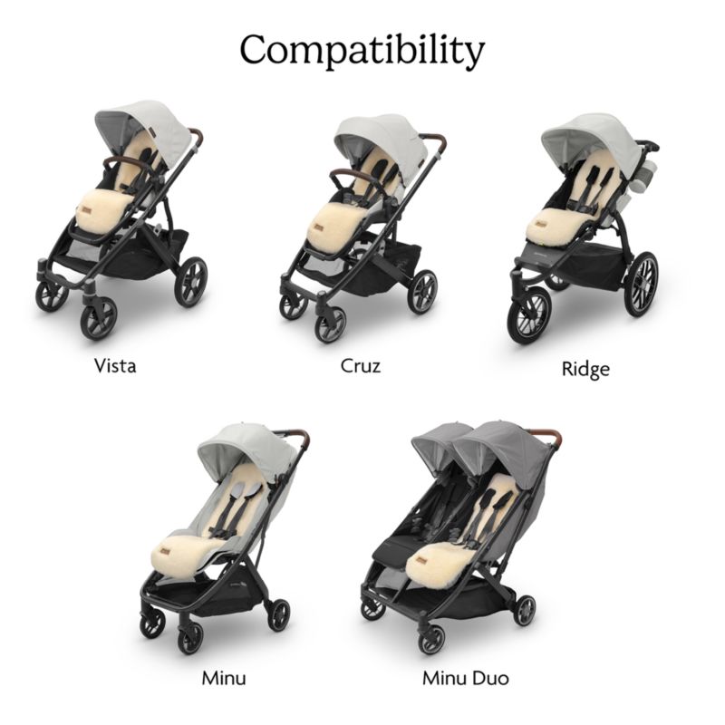UPPAbaby ® Shearling Wool Luxe Baby Stroller Seat Liner - image 5 of 6