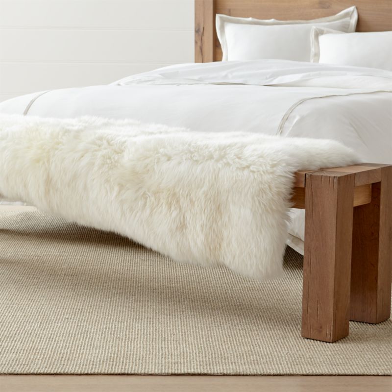 Bench fur throw sale