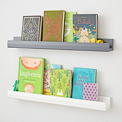 Beaumont White Shelving Collection, Crate And Barrel Elements Reversible Bookcase