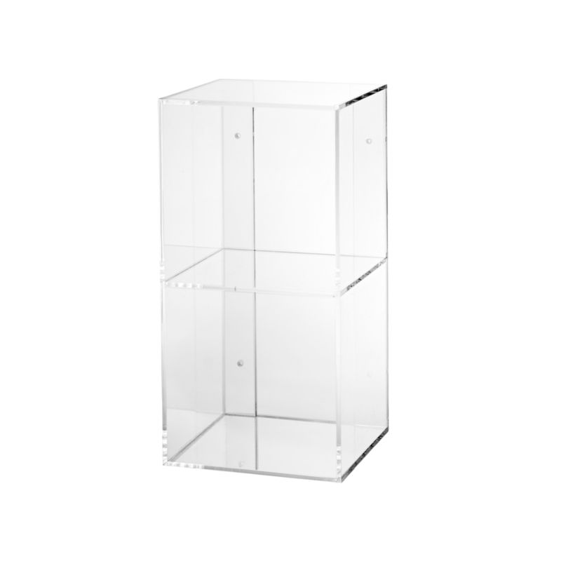 Now You See It Clear Acrylic 2-Bin Floating Shelf Bookcase - image 8 of 10