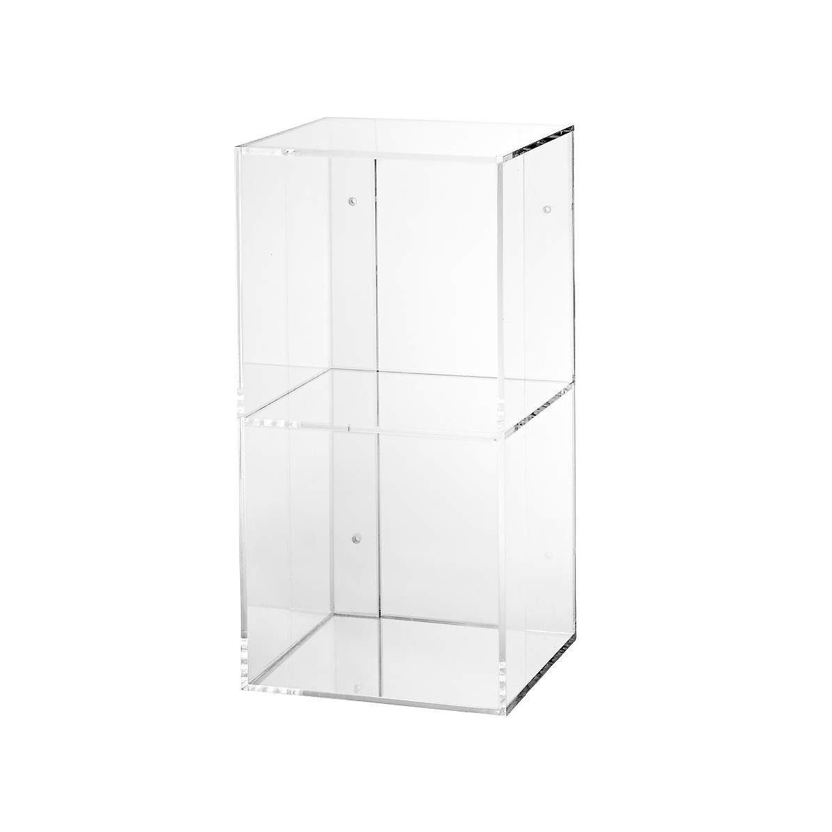 Now You See It Clear Acrylic 5-Bin Floating Shelf Bookcase +