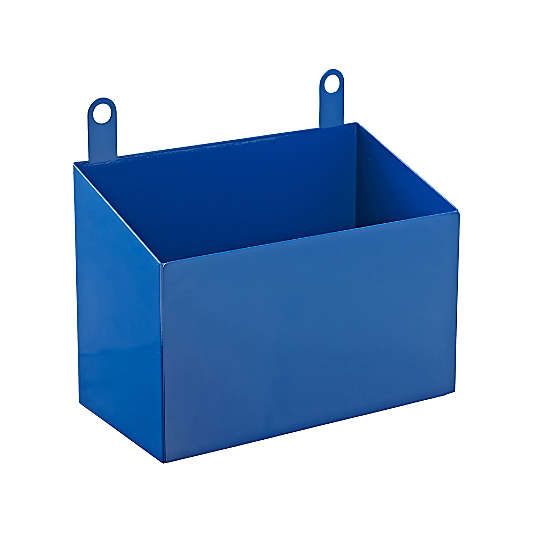 Peg Board Blue Metal Cubby