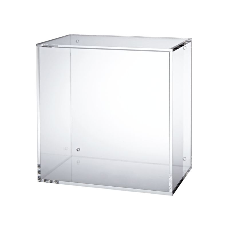 Now You See It Clear Acrylic Floating Cube Shelf