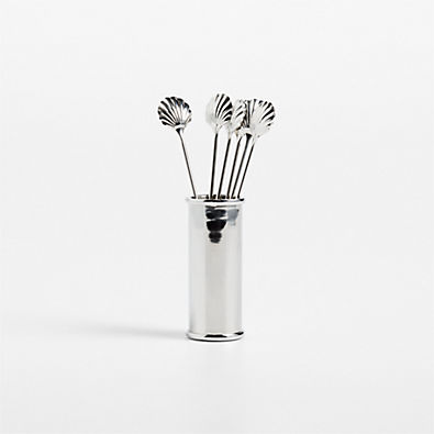 View Shell Cocktail Picks with Holder by Laura Harrier & Tiffany Howell details