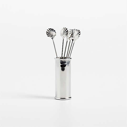 Shell Cocktail Picks with Holder by Laura Harrier & Tiffany Howell