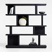 Thomas Barley Oak Wood Wide Open Bookcase/Room Divider
