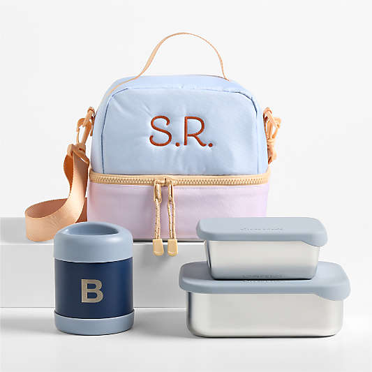 Sherbet Colorblock Kids Lunch Box Bundle