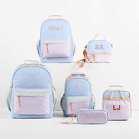 Sherbet Colorblock Small Kids Backpack with Side Pockets