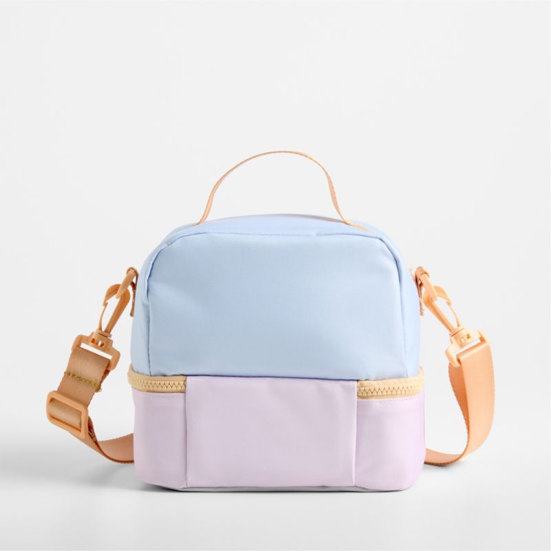 Sherbet Colorblock Dual Compartment Soft Insulated Kids Lunch Box - image 3 of 7