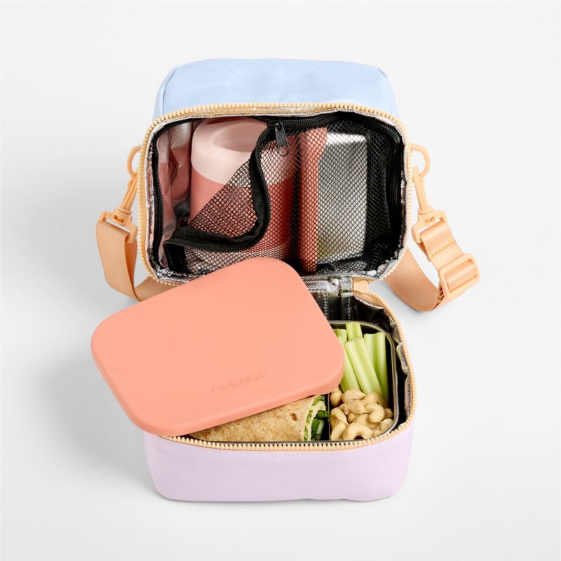 Sherbet Colorblock Dual Compartment Soft Insulated Kids Lunch Box - image 4 of 7