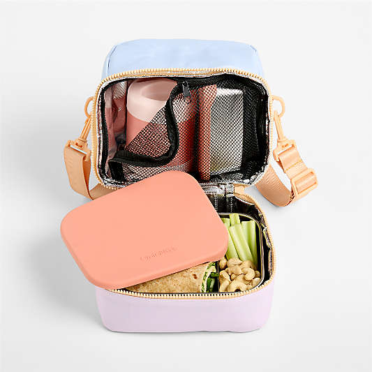 Sherbet Colorblock Dual Compartment Soft Insulated Kids Lunch Box