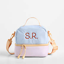 Sherbet Colorblock Dual Compartment Soft Insulated Kids Lunch Box ...