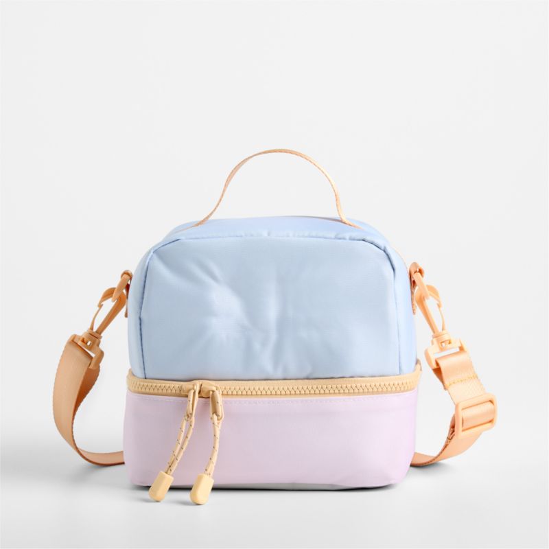 Sherbet Colorblock Dual Compartment Soft Insulated Kids Lunch Box - image 2 of 7