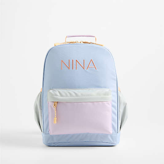 Sherbet Colorblock Medium Kids Backpack with Side Pockets