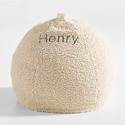 30-Inch Arctic Ivory Sherpa Bean Bag Chair