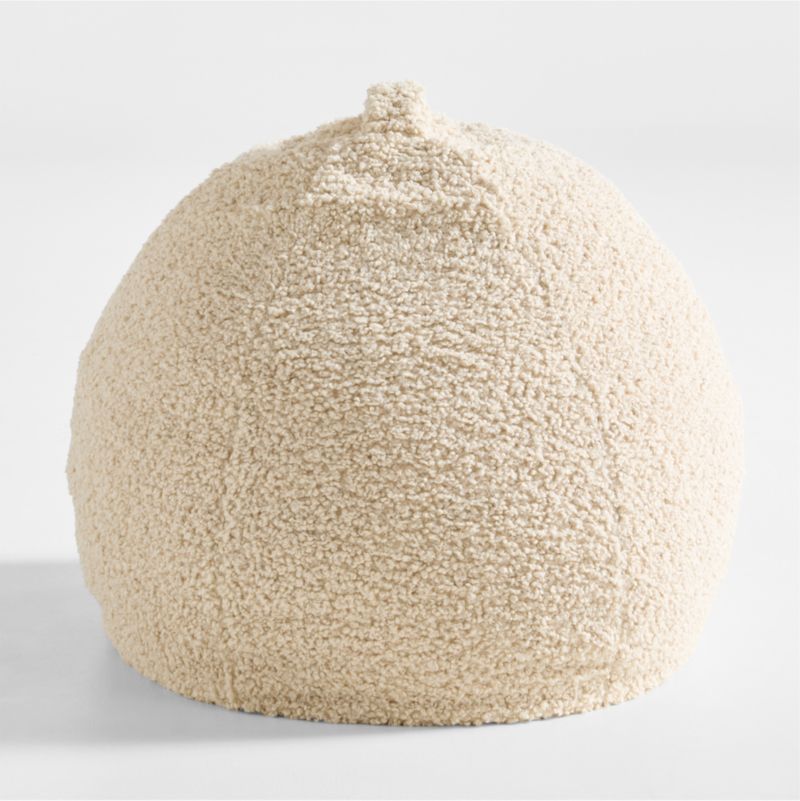 30-Inch Arctic Ivory Sherpa Bean Bag Chair Cover - image 2 of 5