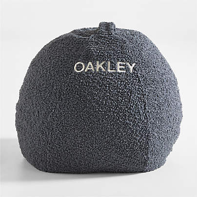 30-Inch Grey Sherpa Lounge Bean Bag Chair Cover