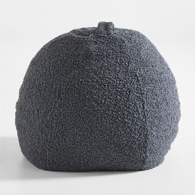 30-Inch Grey Sherpa Bean Bag Chair Cover - image 2 of 5