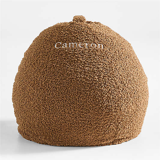 30-Inch Sesame Brown Sherpa Bean Bag Chair