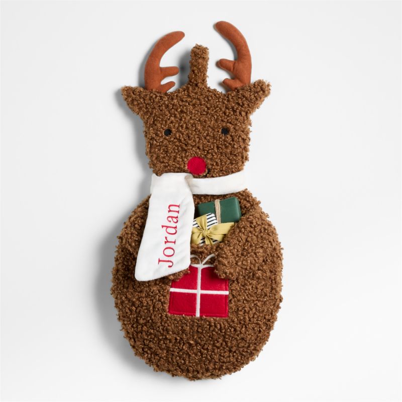 Sherpa Reindeer Kids Christmas Stocking - image 8 of 10