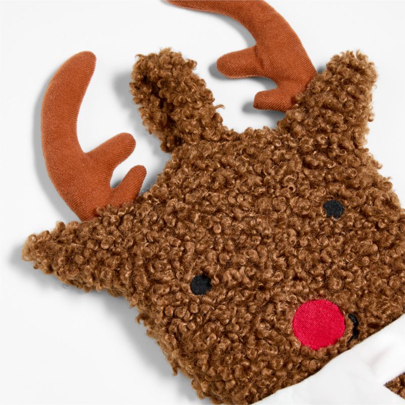 Sherpa Reindeer Kids Christmas Stocking - image 9 of 10