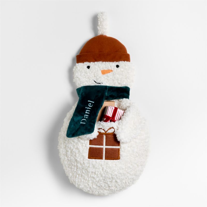 Sherpa Snowman Kids Christmas Stocking - image 7 of 9