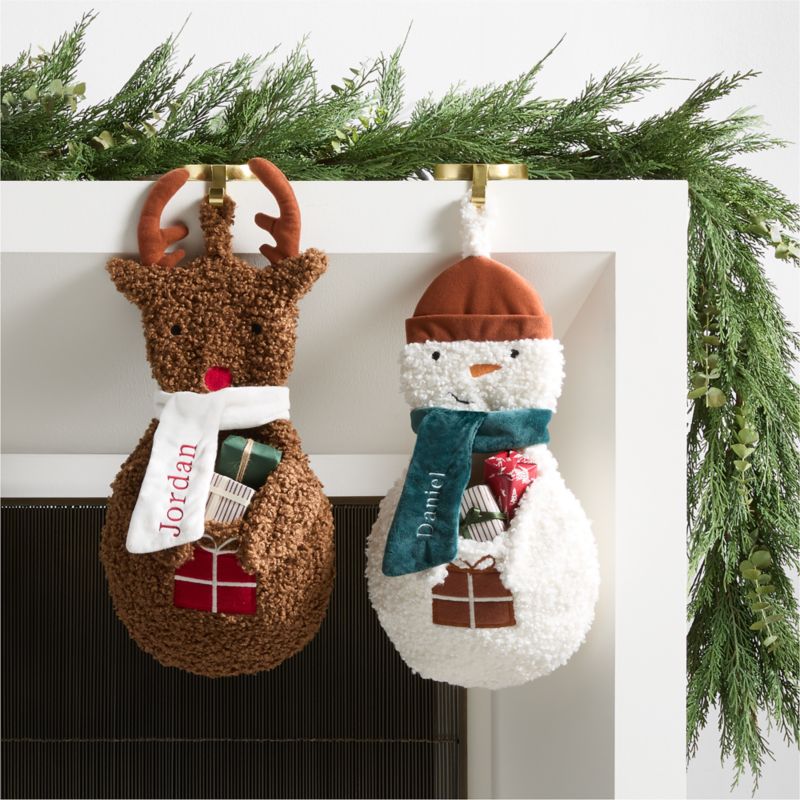 Sherpa Reindeer Kids Christmas Stocking - image 7 of 10