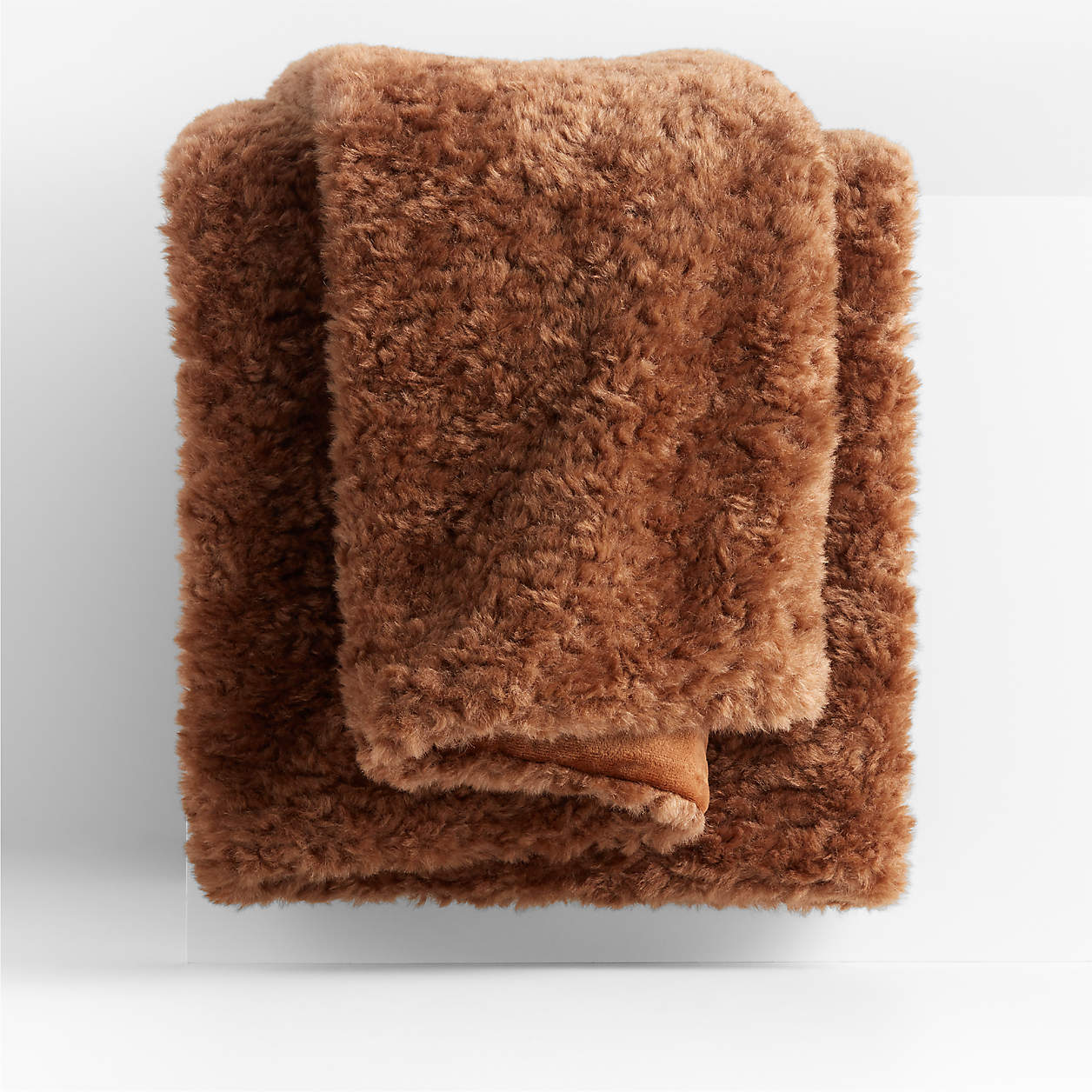 Caramel Brown 70"x55" Sherpa Faux Fur Throw Blanket + Reviews Crate